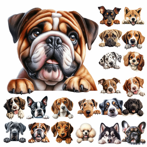 Puppy dog vinyl art - dog,