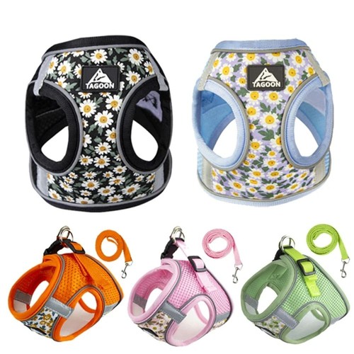 Floral pet harness anti escape - harness,